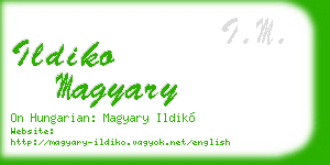 ildiko magyary business card